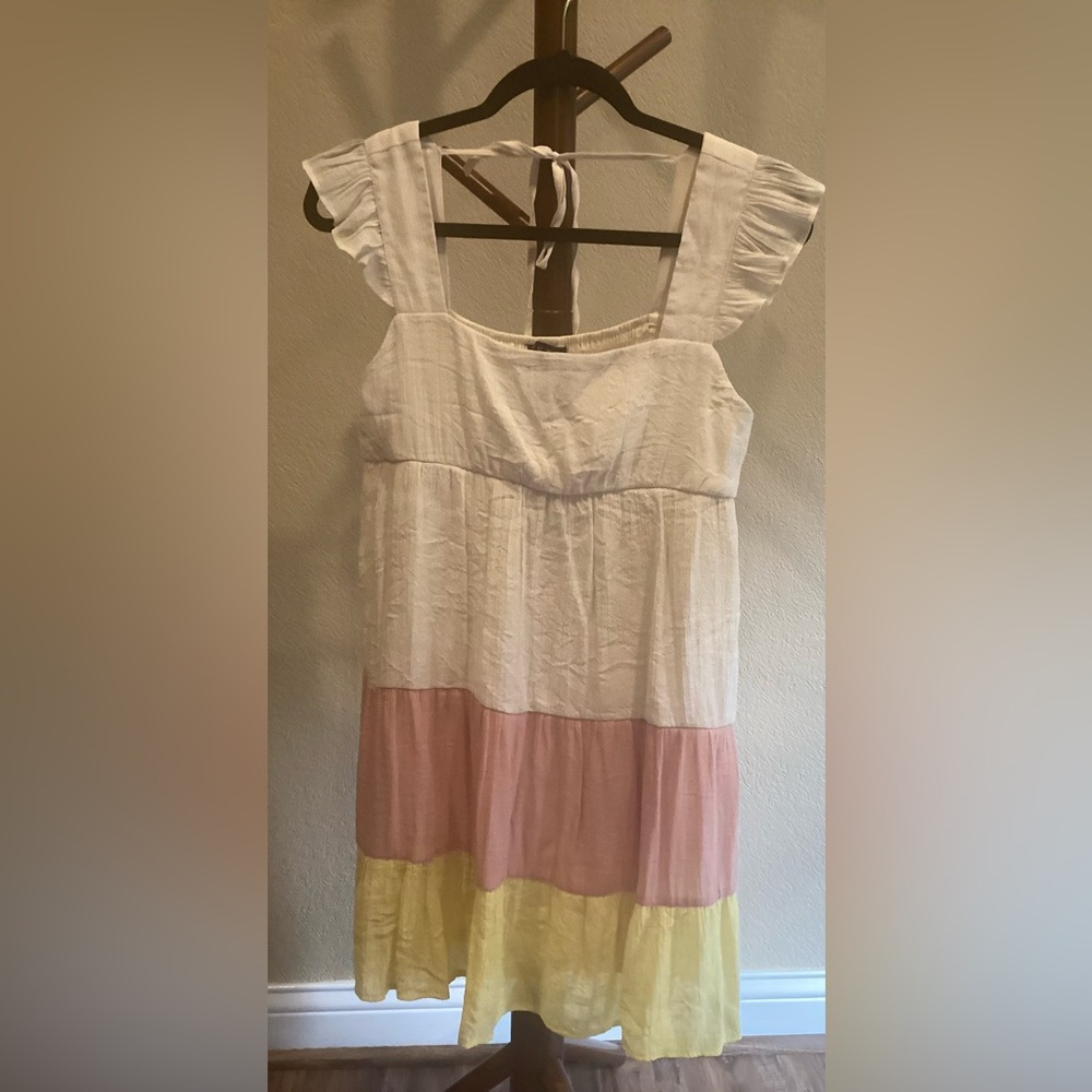 White and Pink Dress